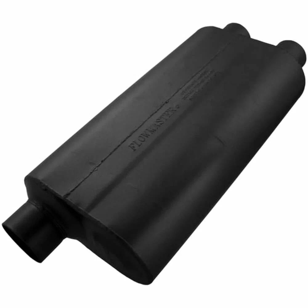Muffler 50_ Series HD 3_ Offset In_2.5_ Dual Out Moderate Flowmaster